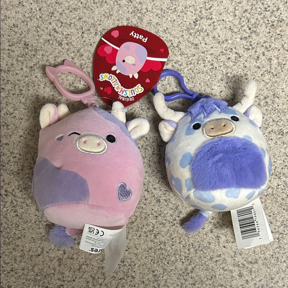 Squishmallows Patty and Conrad Clips (Cross listed)